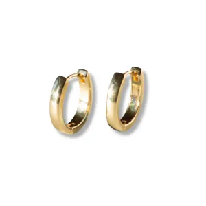 LENNY AND EVA GUILDED EARRINGS OVAL HOOPS