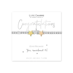 Life Charms "You Smashed it " Stars Bracelet