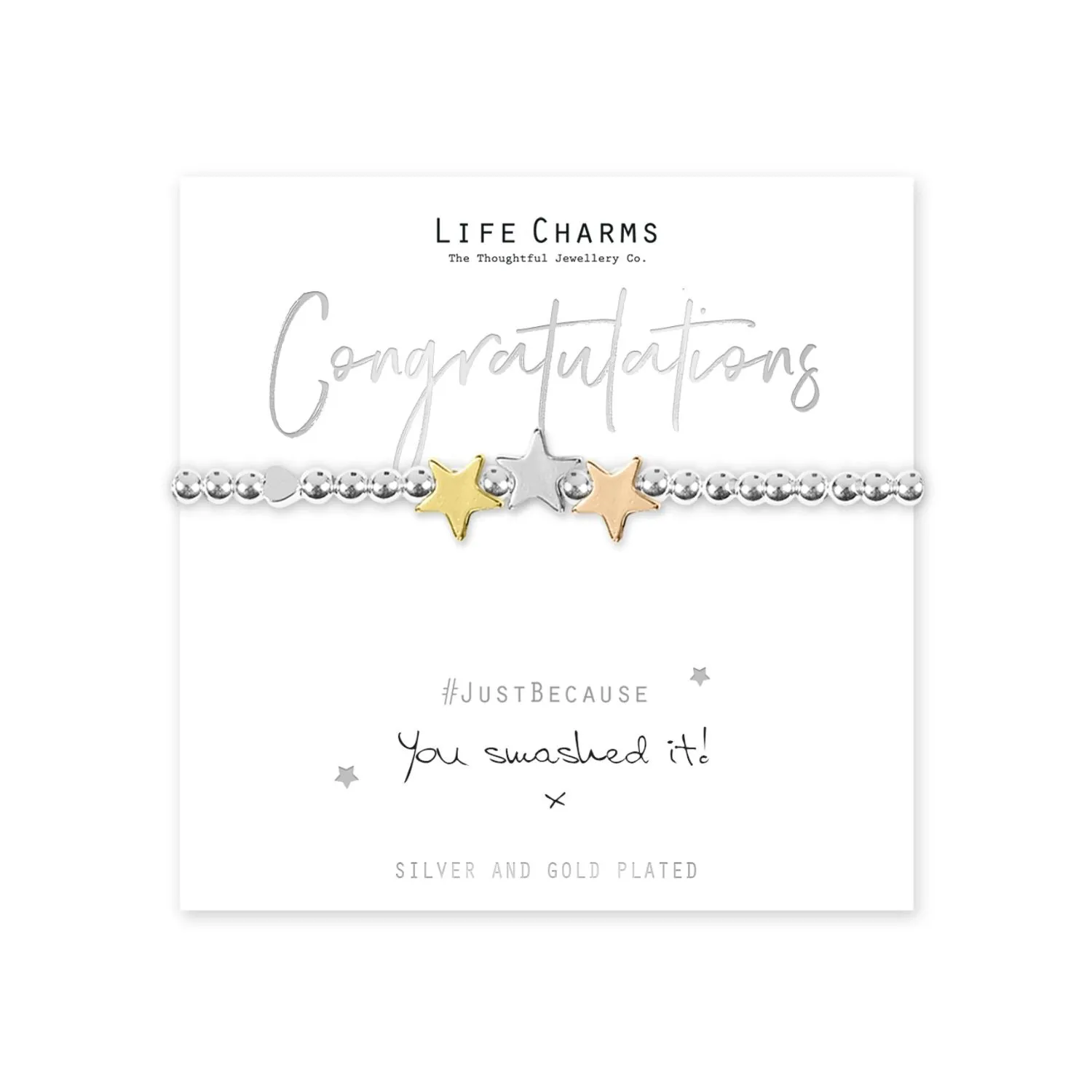 Life Charms "You Smashed it " Stars Bracelet