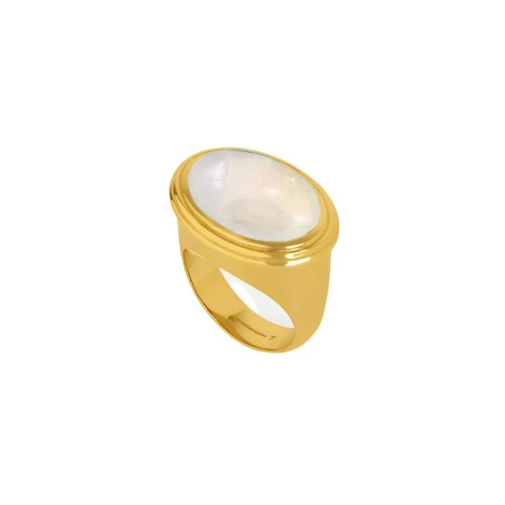 Moonstone Forme Statement Ring