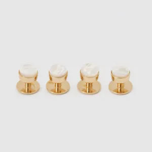 Mother of Pearl Bow Stud Set