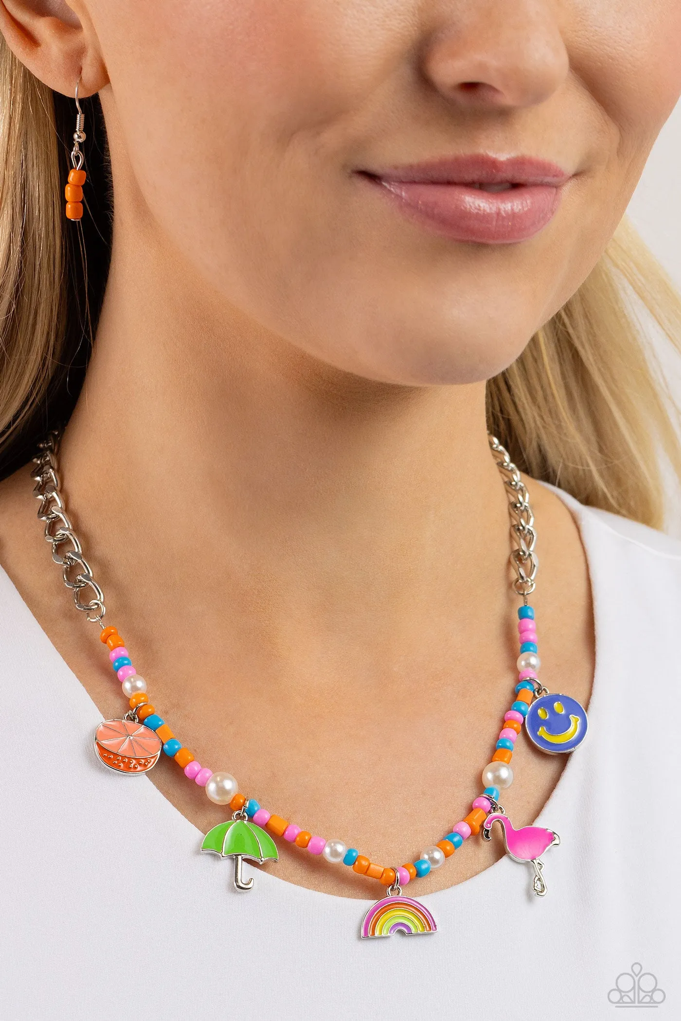 Necklaces Summer Sentiment - Orange N2382