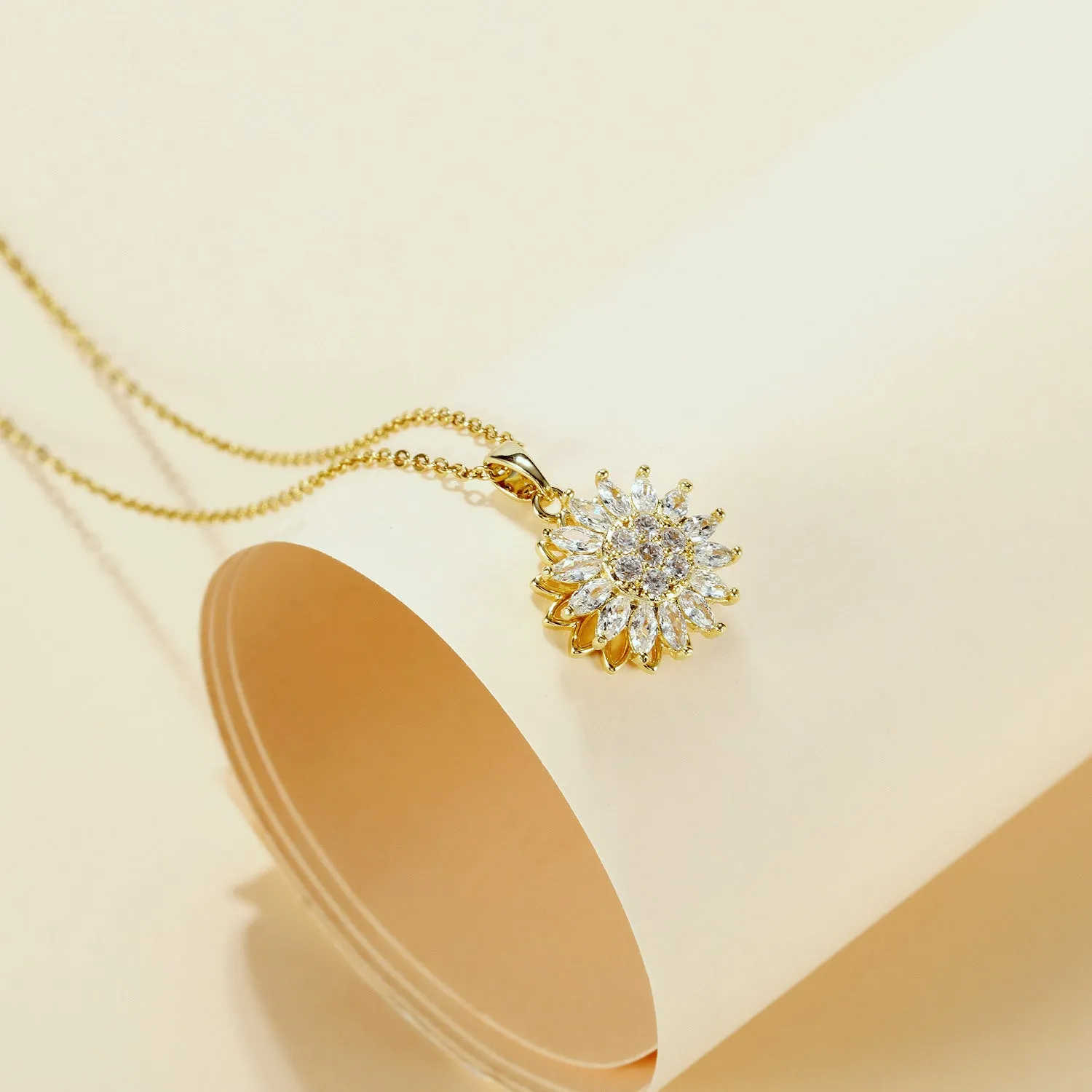 Nehzus Jewelry Sunflower Clavicle Chain Temperament New Female Necklace