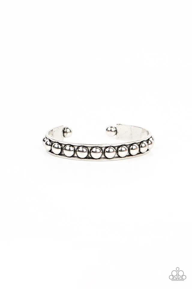 Paparazzi Bracelet ~ Clear as STUD - Silver