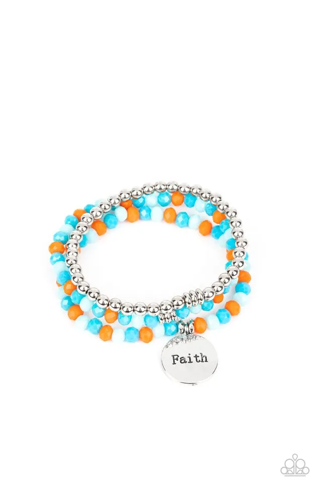 Paparazzi Bracelet ~ Fashionable Faith - Multi