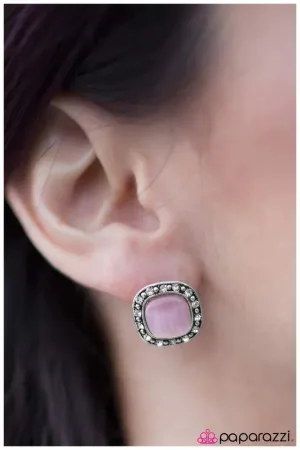 Paparazzi Earring ~ Ice Palace - Purple