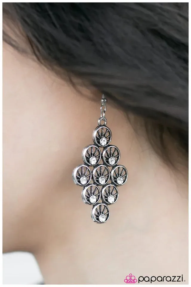 Paparazzi Earring ~ The Light Show - White