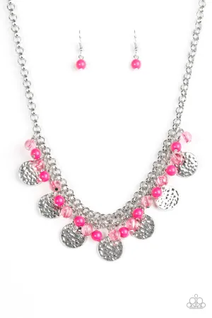 Paparazzi Necklace ~ Beachfront Babe - Pink