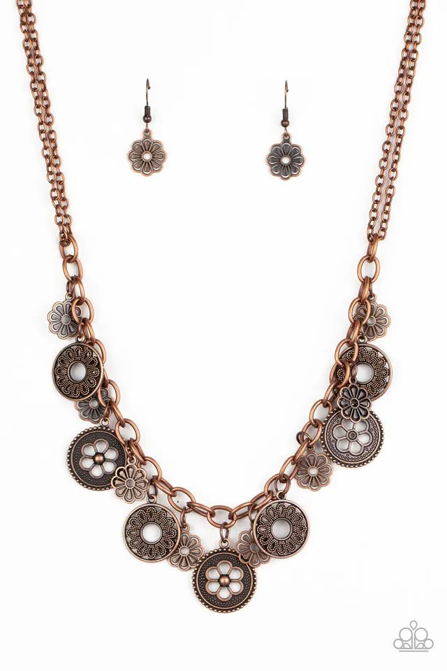 Paparazzi Necklace ~ Meadow Masquerade - Copper