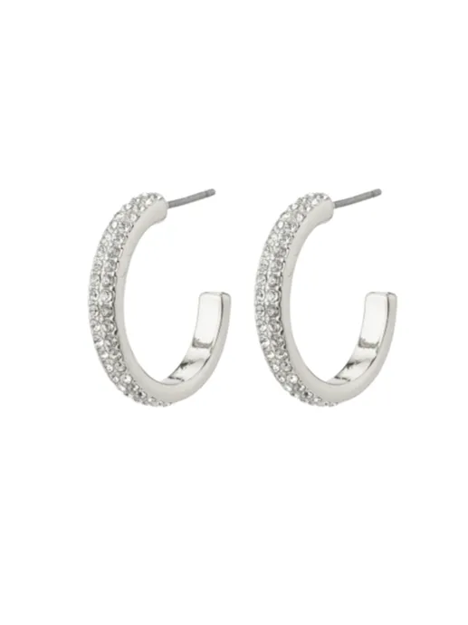 PILGRIM Heat Crystal Hoop Earrings