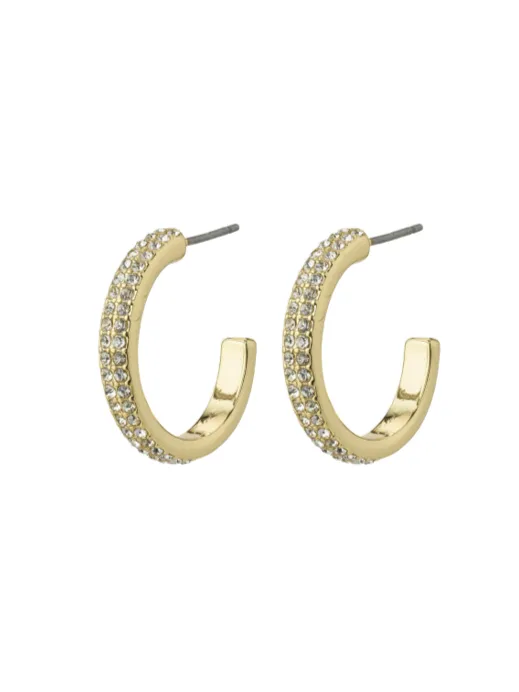 PILGRIM Heat Crystal Hoop Earrings