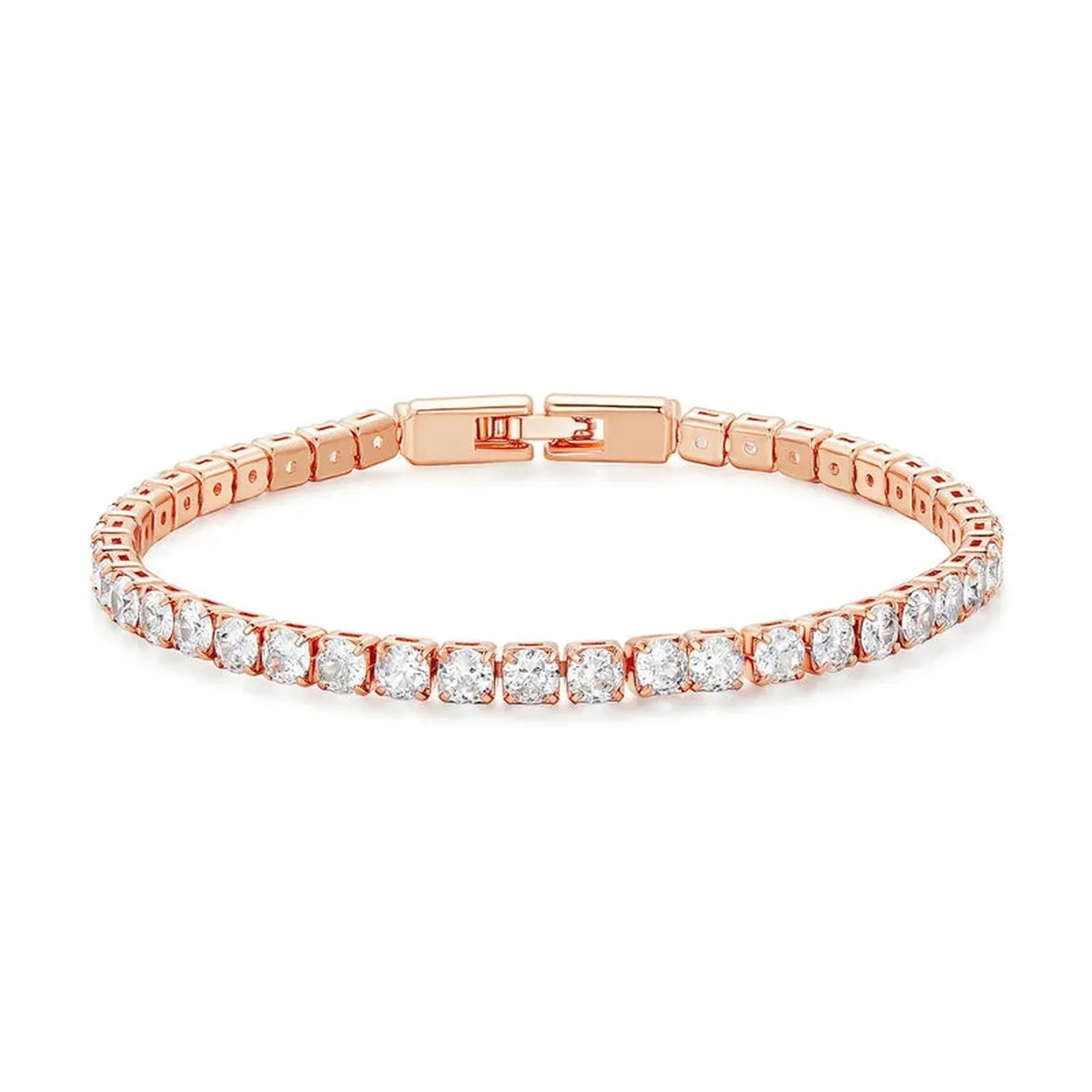 Plated Platinum 5 Colors Tennis Bracelet