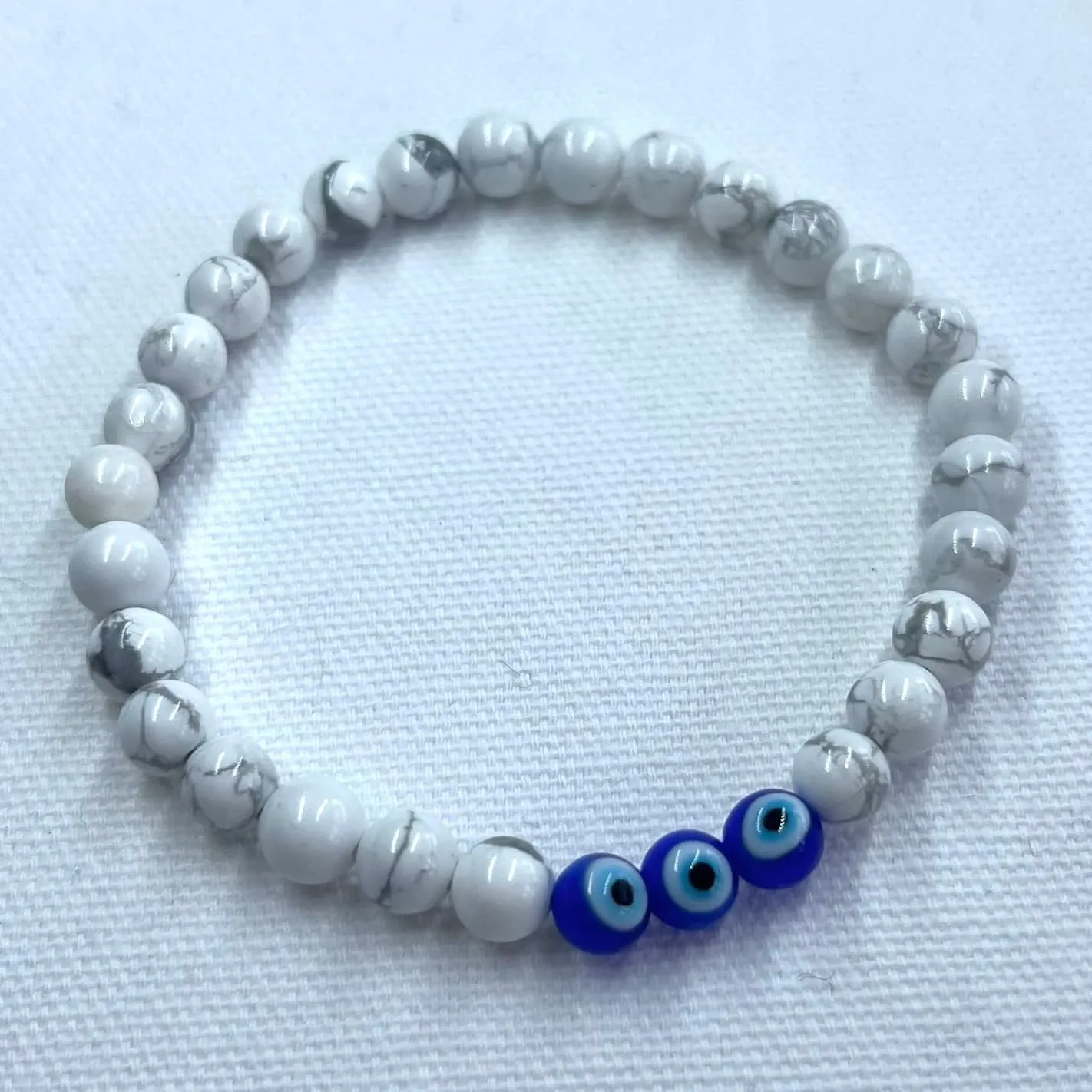 Protection Evil Eye Bracelet - Howlite