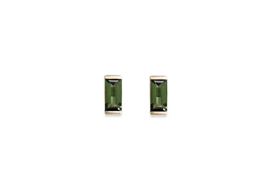 RTS Linea Green Tourmaline Studs