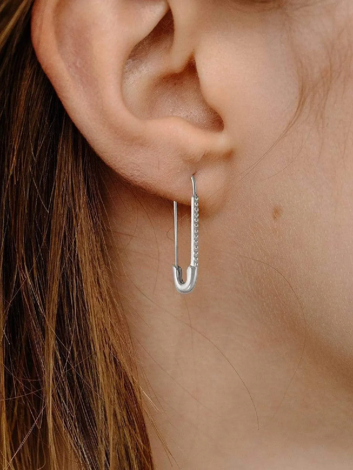 Safety Pin Earrings by boma