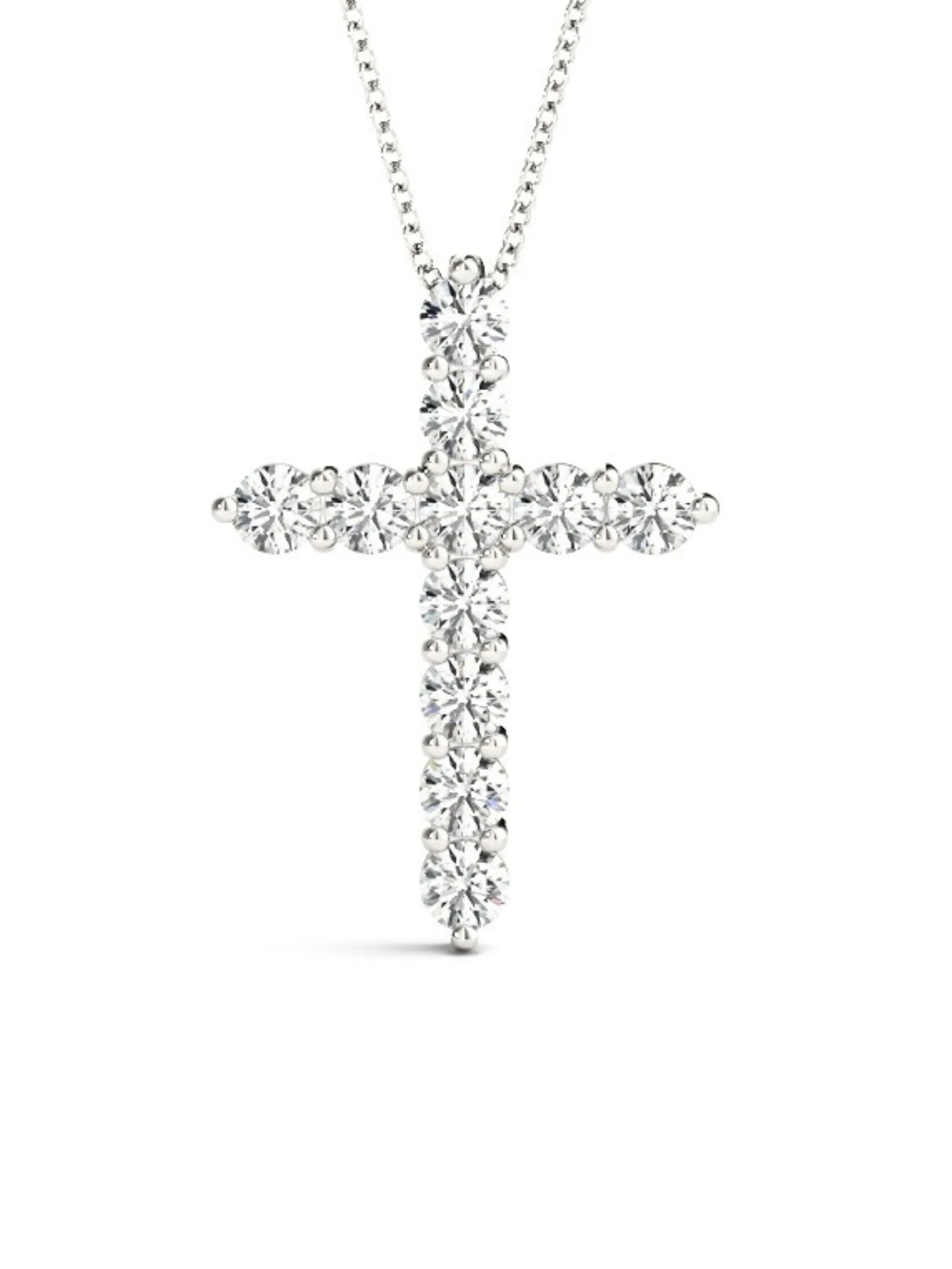 Savannah Diamond Cross Pendant 14K