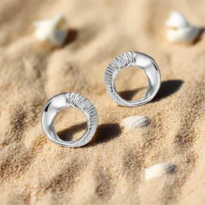 Seaweed stud earrings