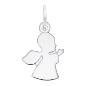 Silver Guardian Angel Charm  2214