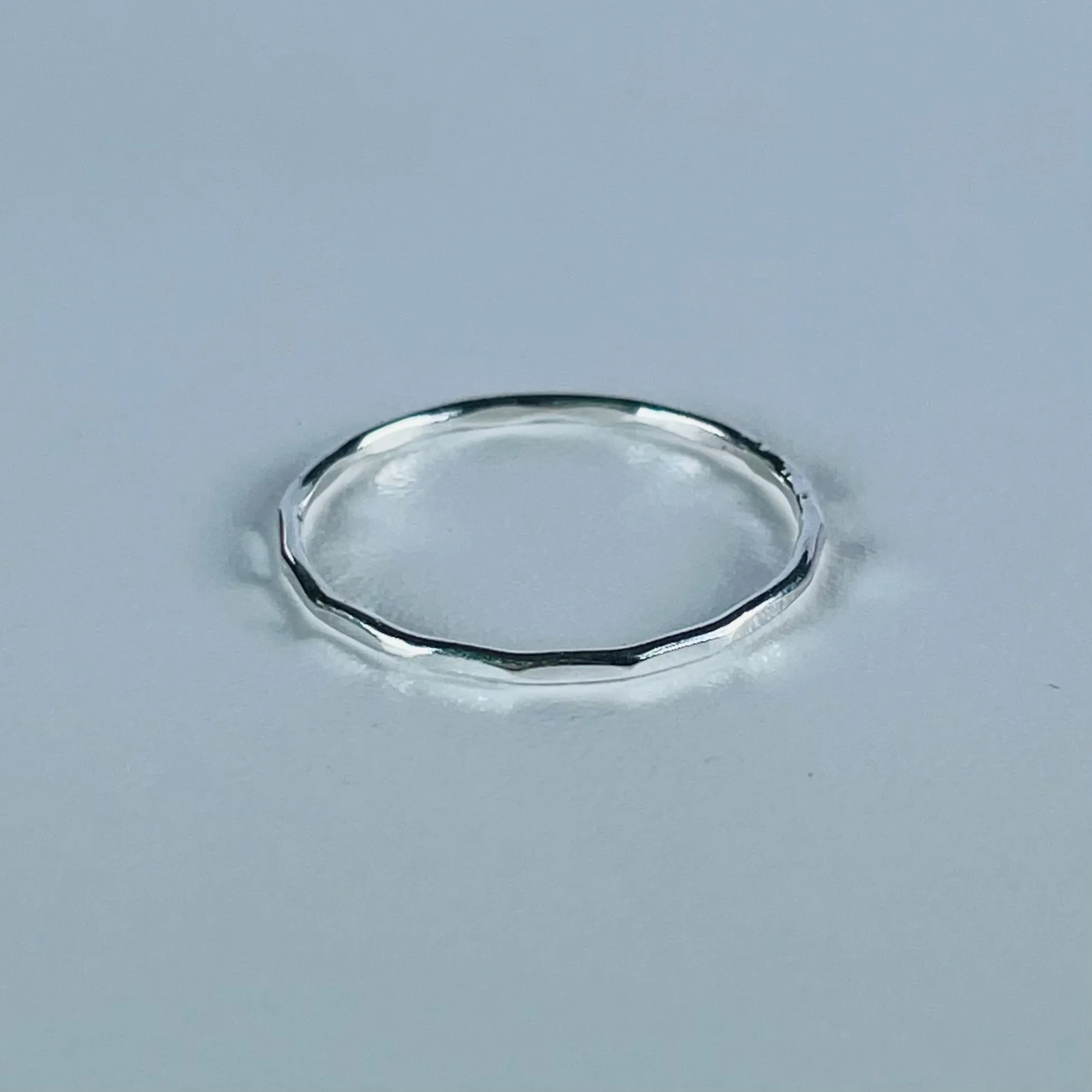 Stacking Hammered Ring