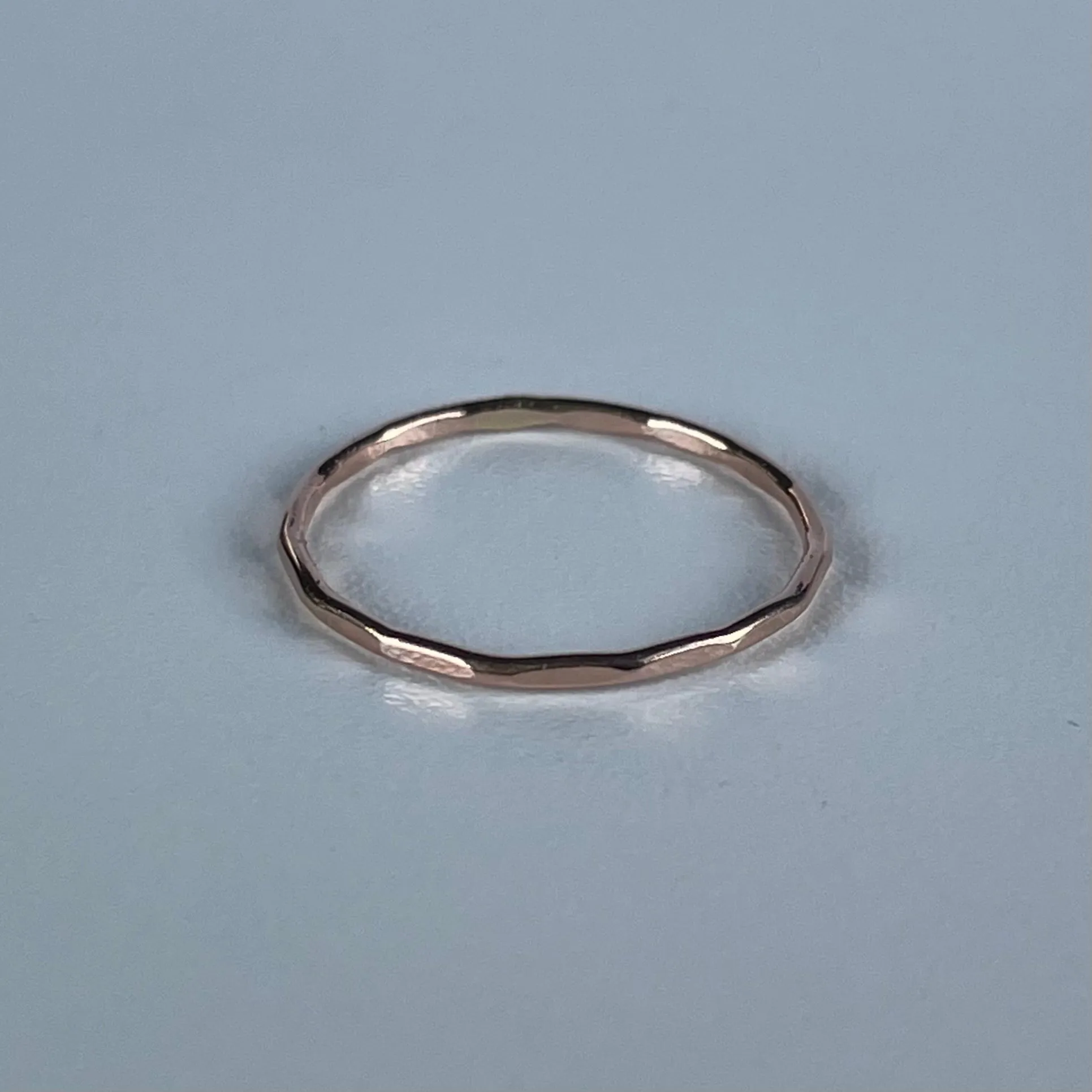 Stacking Hammered Ring