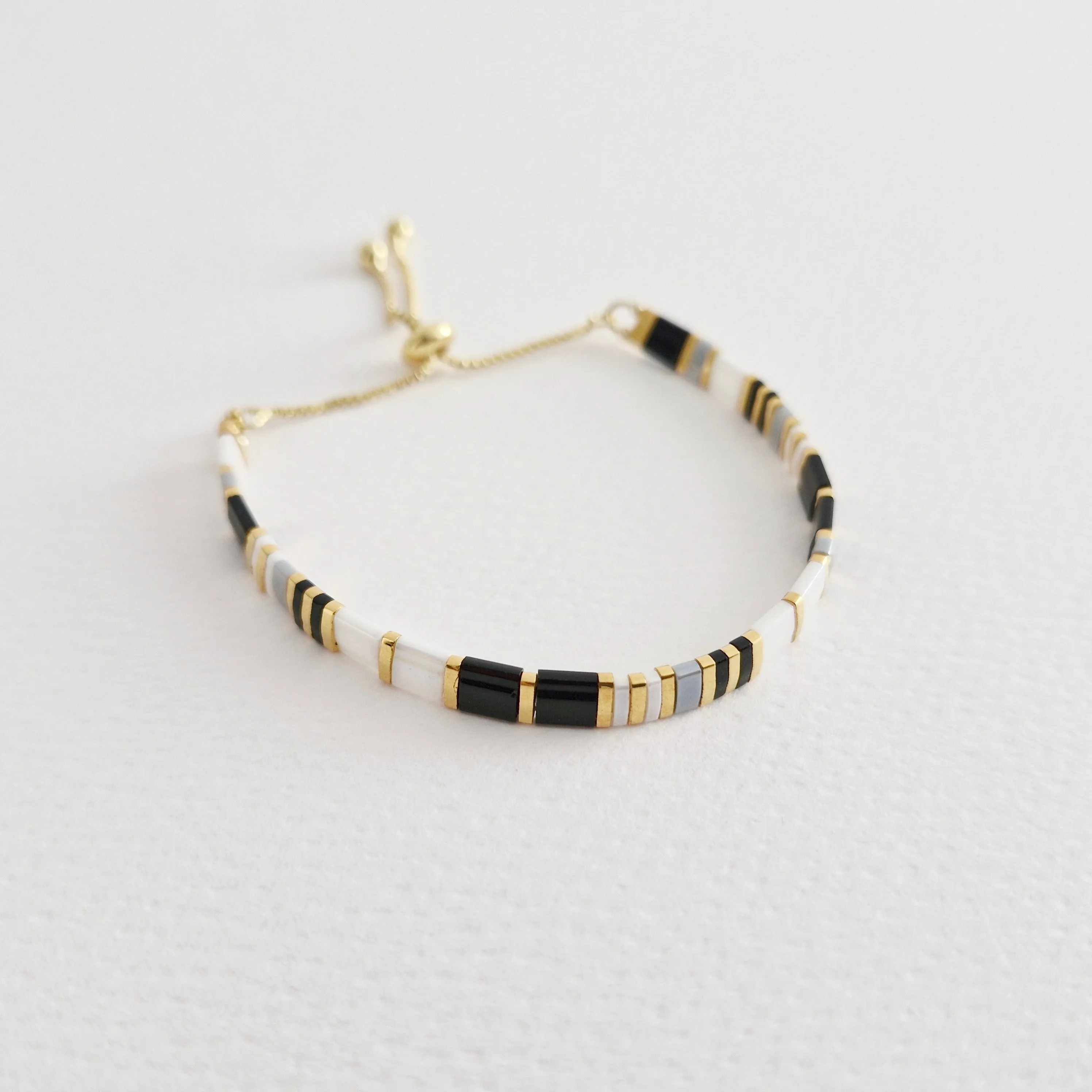 STAK Bracelet (Set 1) / Japanese Beads | 24k Gold-plated Beads