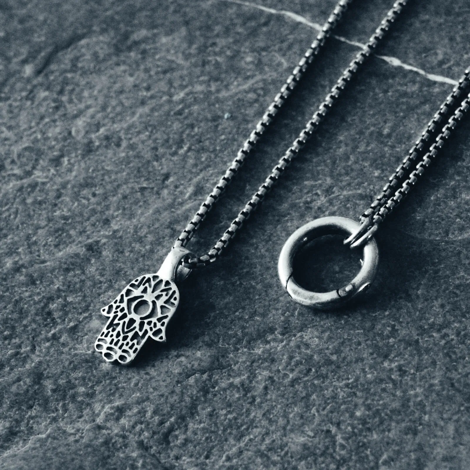 Sterling Silver Hamsa Necklace