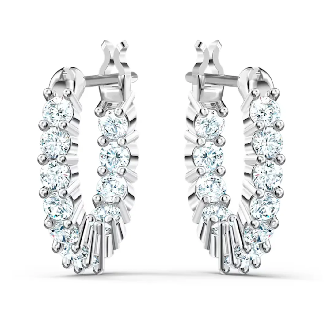 Swarovski Vittore Hoop Earrings - Silver