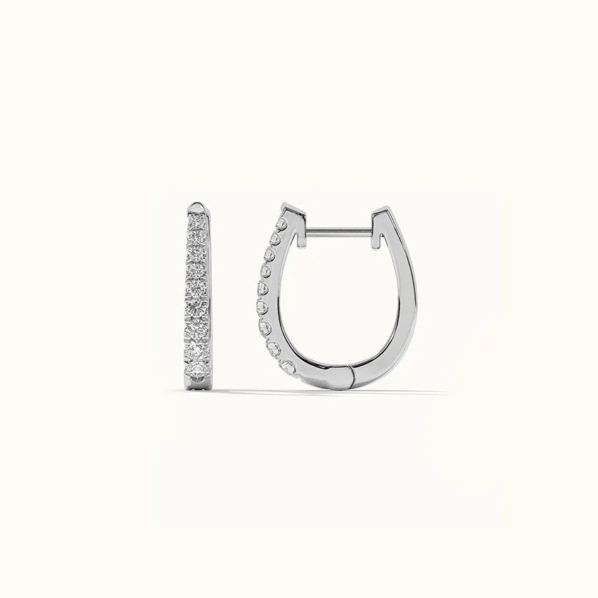 Tapered Line Small Hoops