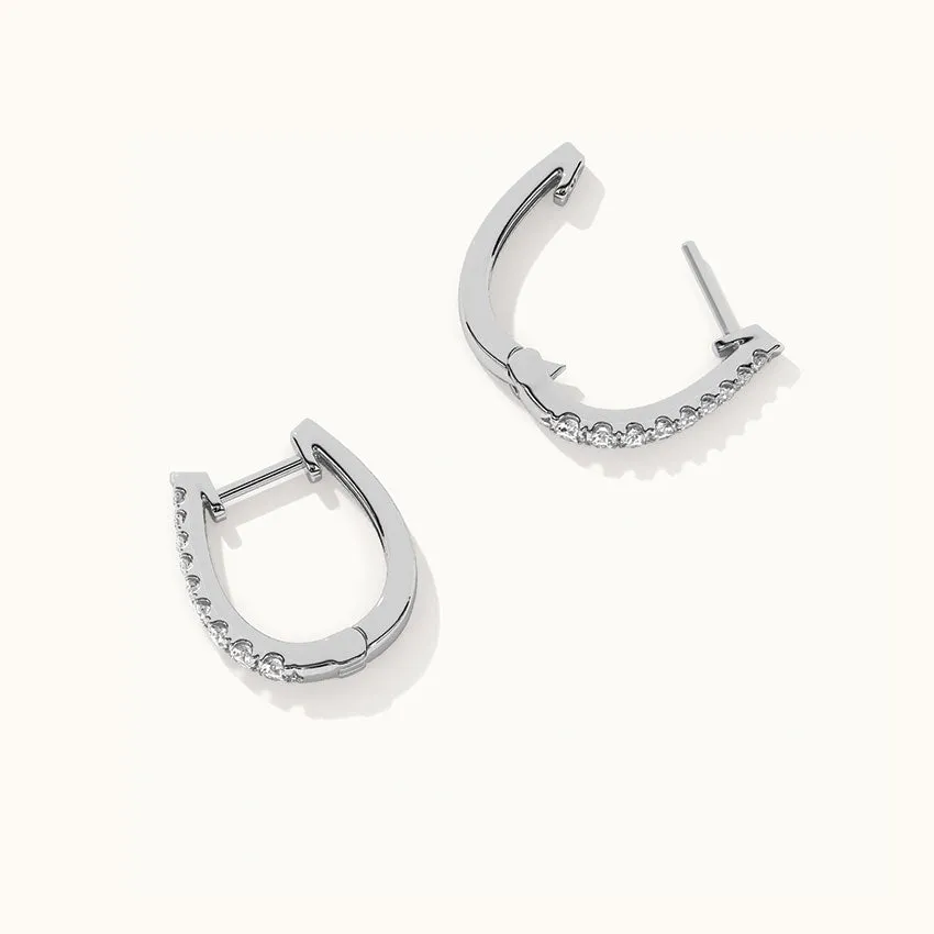 Tapered Line Small Hoops