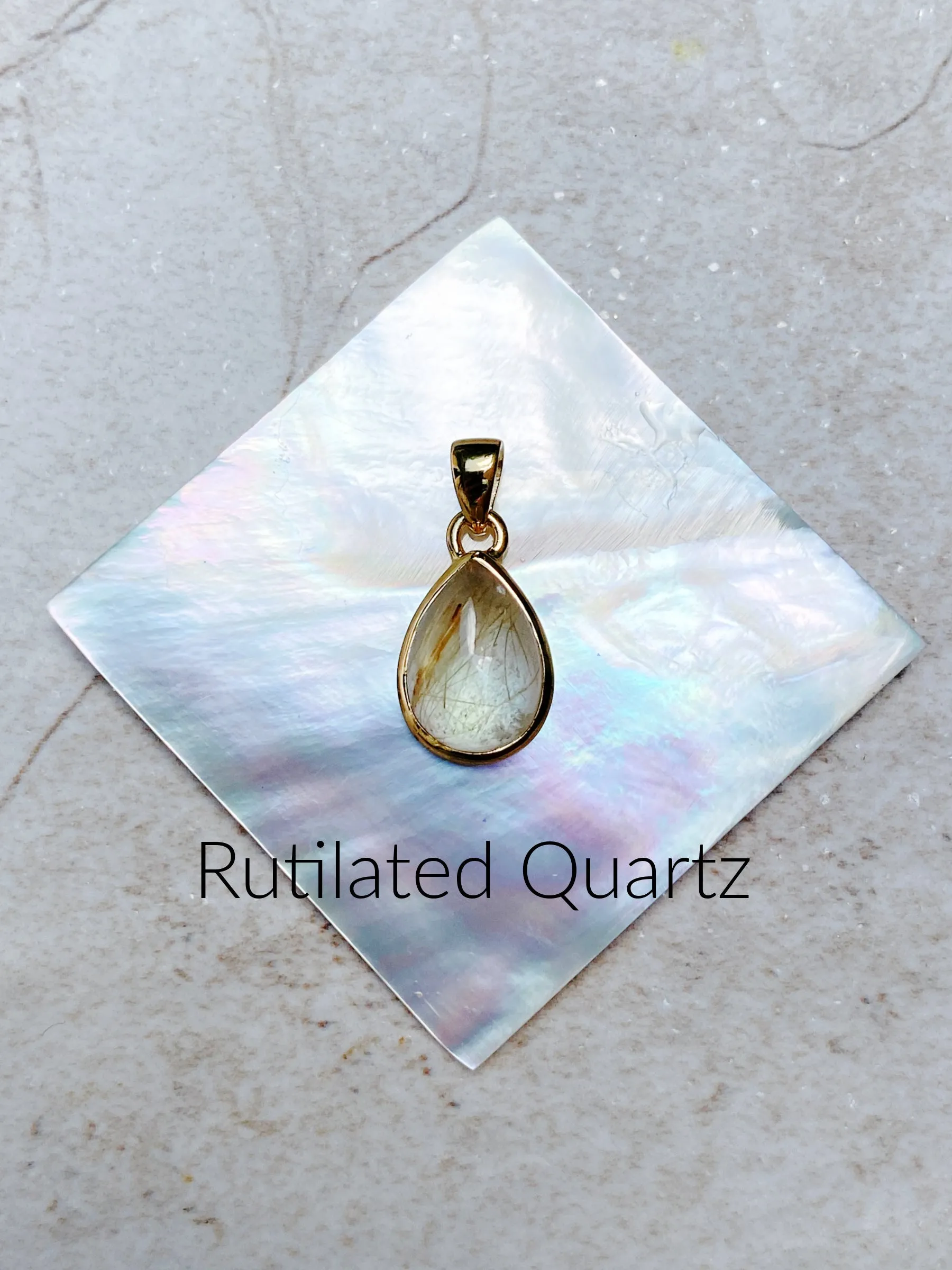 Teardrop Gemstone Cabochon Pendants