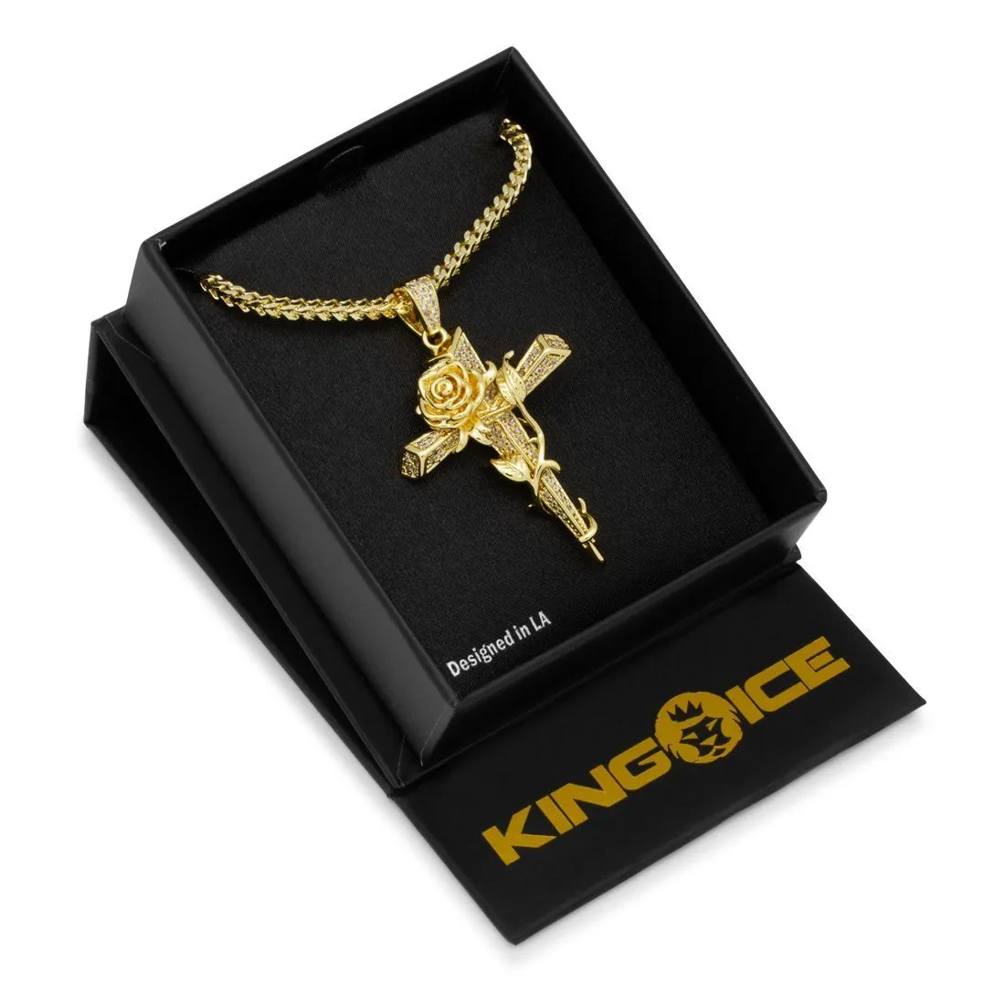 The Gold Thorned Cross Necklace