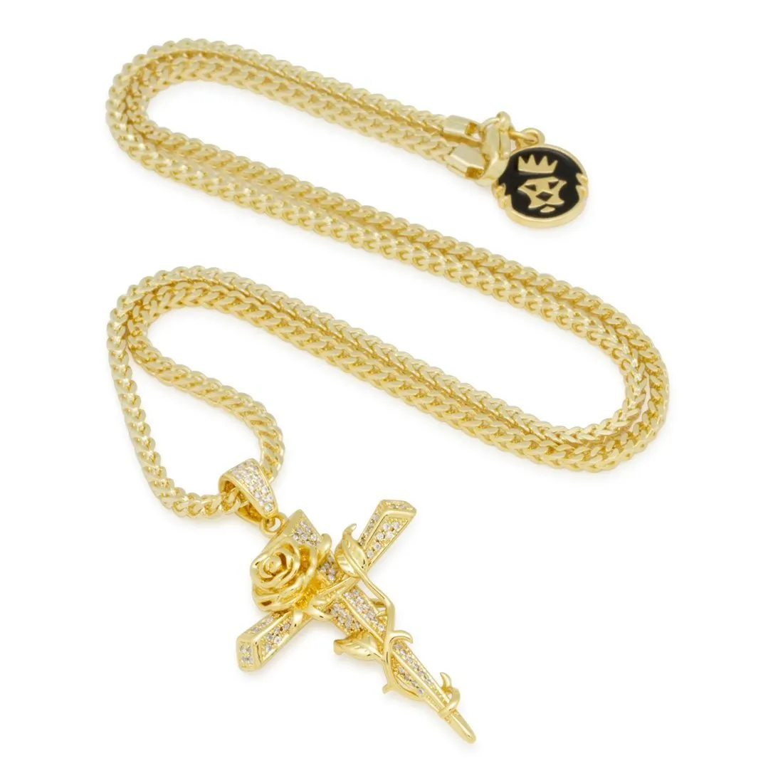 The Gold Thorned Cross Necklace