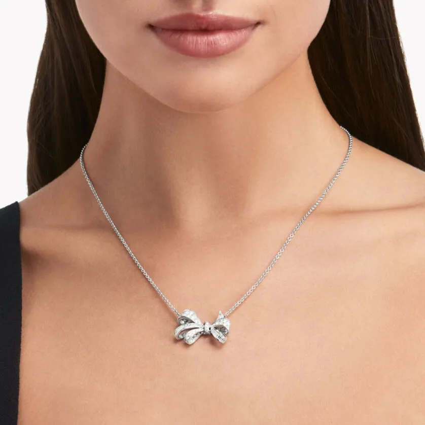 TILDA BOX CLASSIC SILVER DIAMOND NECKLACE