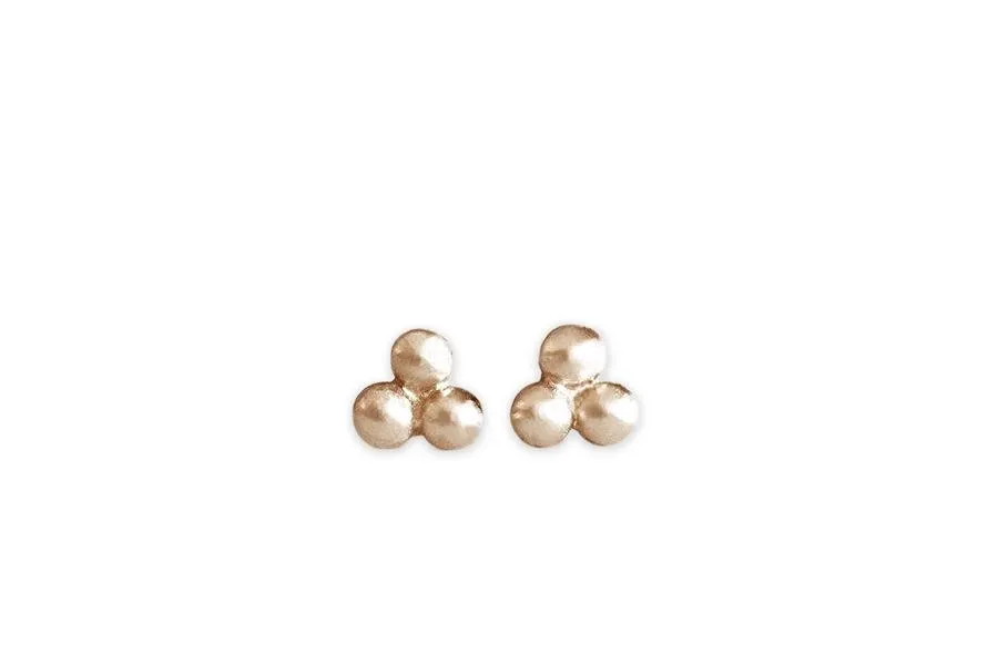 Tria Beaded Studs