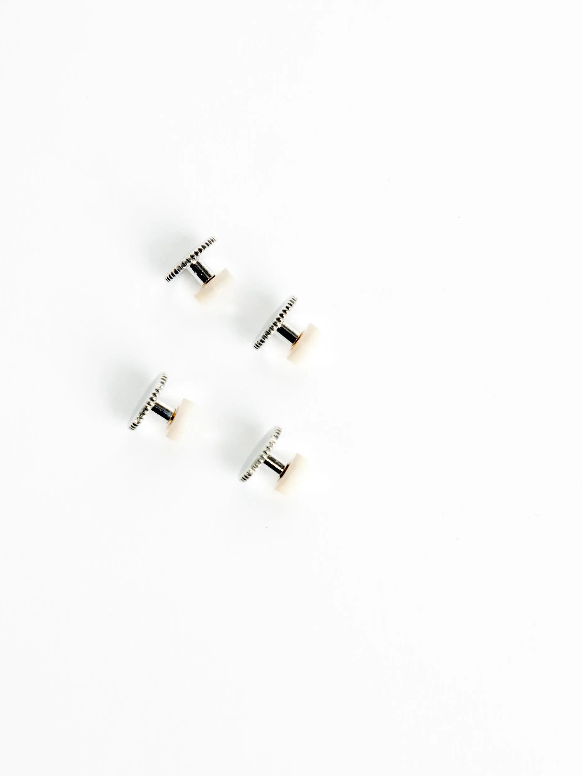 White Mother-of-Pearl Shirt Studs